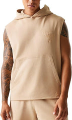New Era Sleeveless Hoody-Washed Chicago Bulls Beige Large