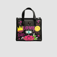 PETIT SAC CHYNOAX BLACK LEATHER