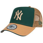 New Era A-Frame Trucker Cap- New York Yankees Dunkelgun Forest Green