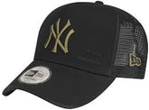 New Era Mesh Trucker Cap DISTRESSED New York Yankees Schwarz/Olive