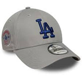 New Era 9Forty Strapback CAp-SIDEPATCH Los Angeles Dodgers Grey