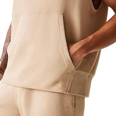 New Era Sleeveless Hoody-Washed Chicago Bulls Beige Large