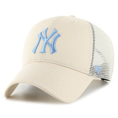 47 Brand Snapback Cap - BRANSON New York Yankees natural Beige/Sky Blue