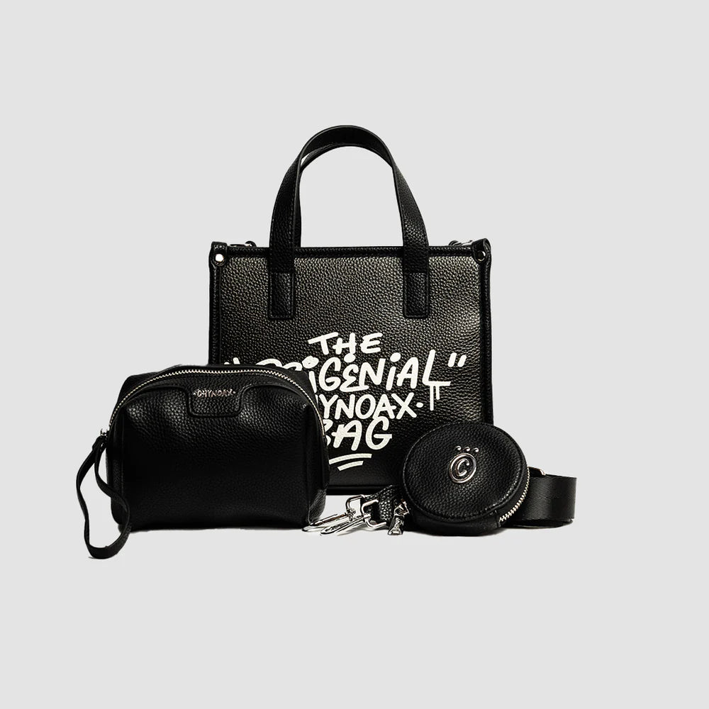 PETIT SAC CHYNOAX BLACK LEATHER