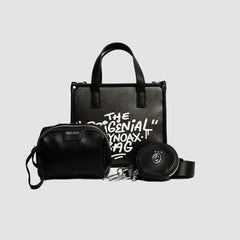 PETIT SAC CHYNOAX BLACK LEATHER