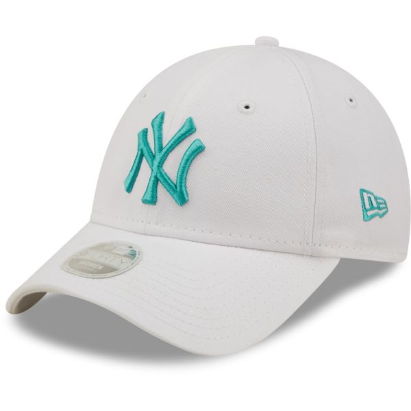 New Era 9Forty Damen Cap - New York Yankees white aqua