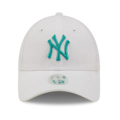 New Era 9Forty Damen Cap - New York Yankees white aqua