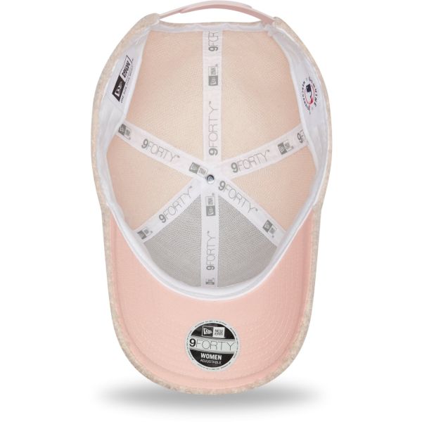 New Era 9Forty Damen Sherpa Cap - BORG NY Yankees pink