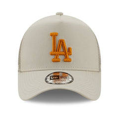 New Era A-Frame Trucker Cap - Los Angeles Dodgers stone