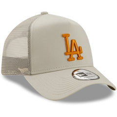 New Era A-Frame Trucker Cap - Los Angeles Dodgers stone