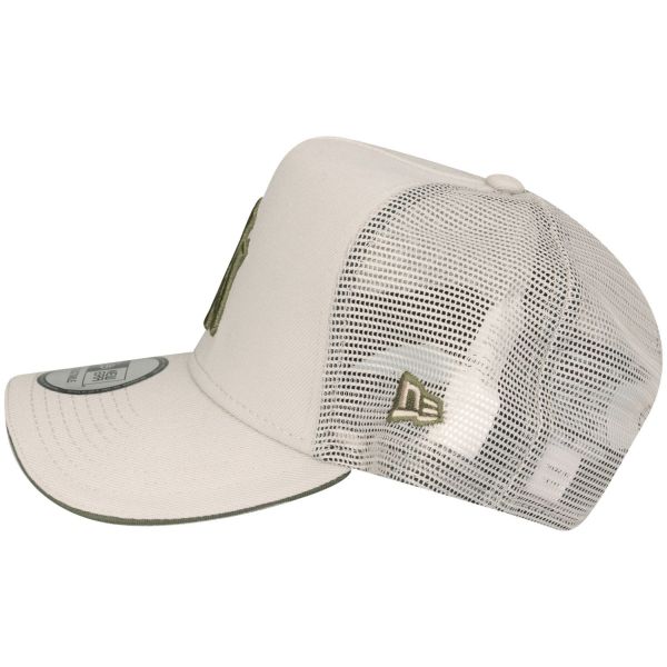 New Era A-Frame Trucker Cap - New York Yankees beige black
