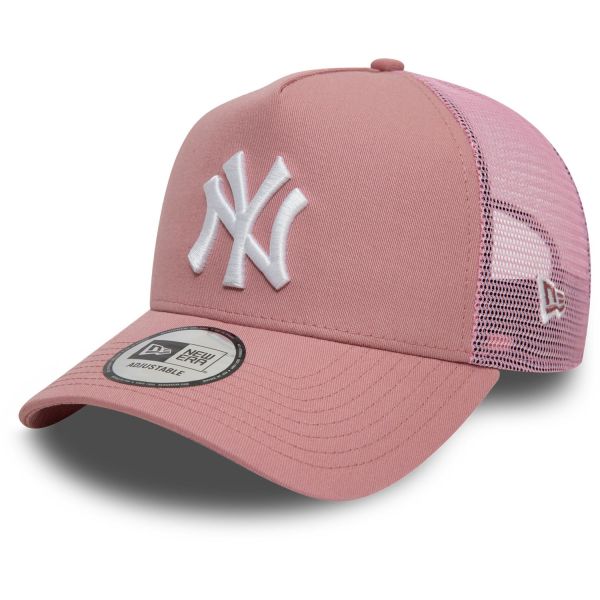 New Era A-Frame Trucker Cap - New York Yankees dunkel pink