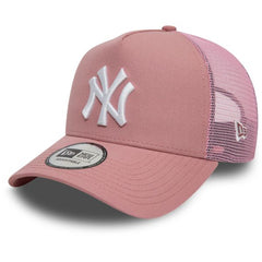 New Era A-Frame Trucker Cap - New York Yankees dunkel pink