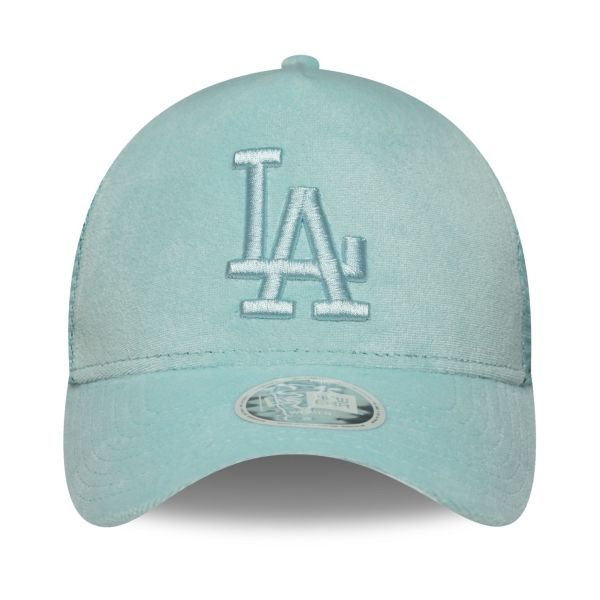 New Era Trucker Damen Cap - VELOUR Los Angeles Dodgers sky
