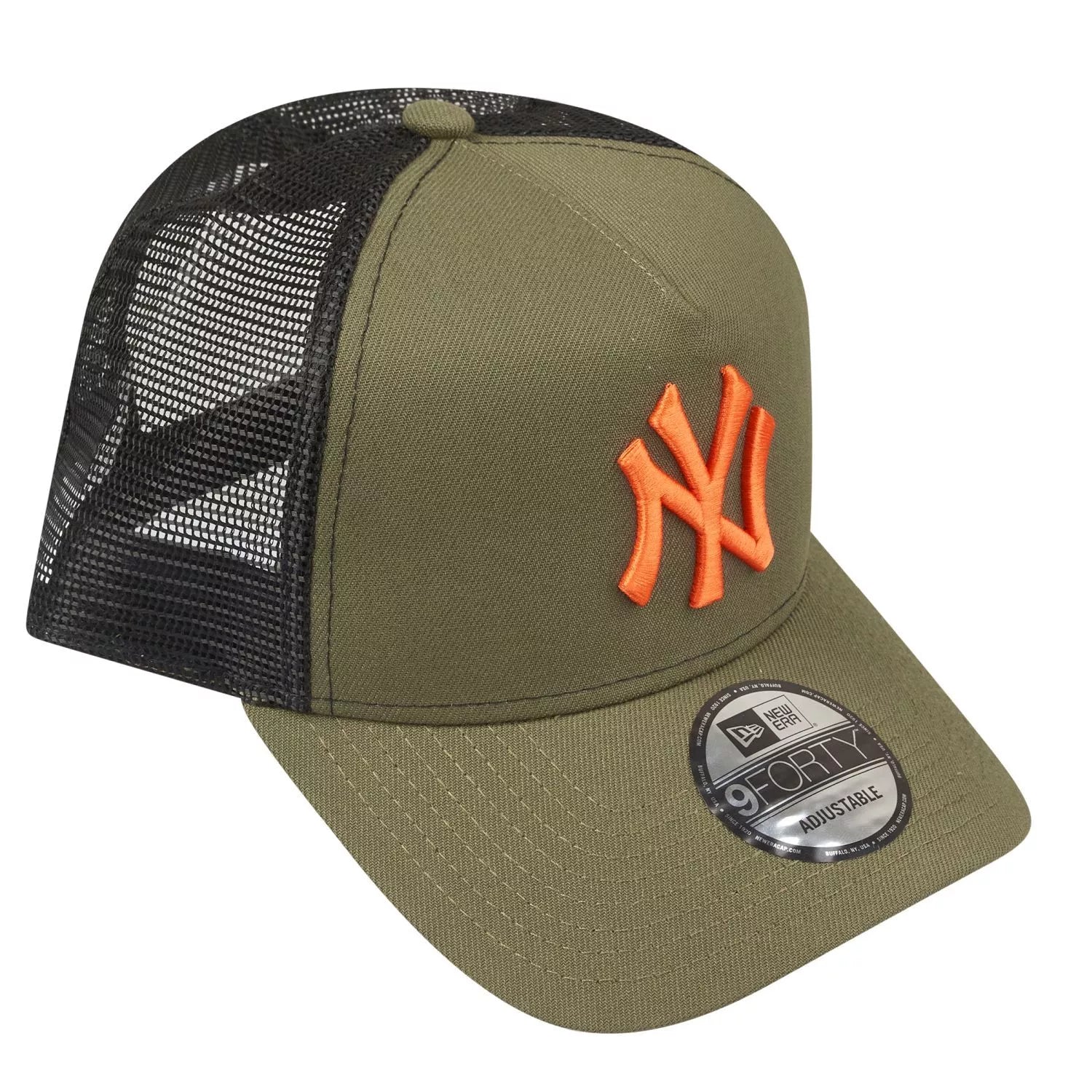 New Era 9Forty Snapback Trucker Cap - New York Yankees olive