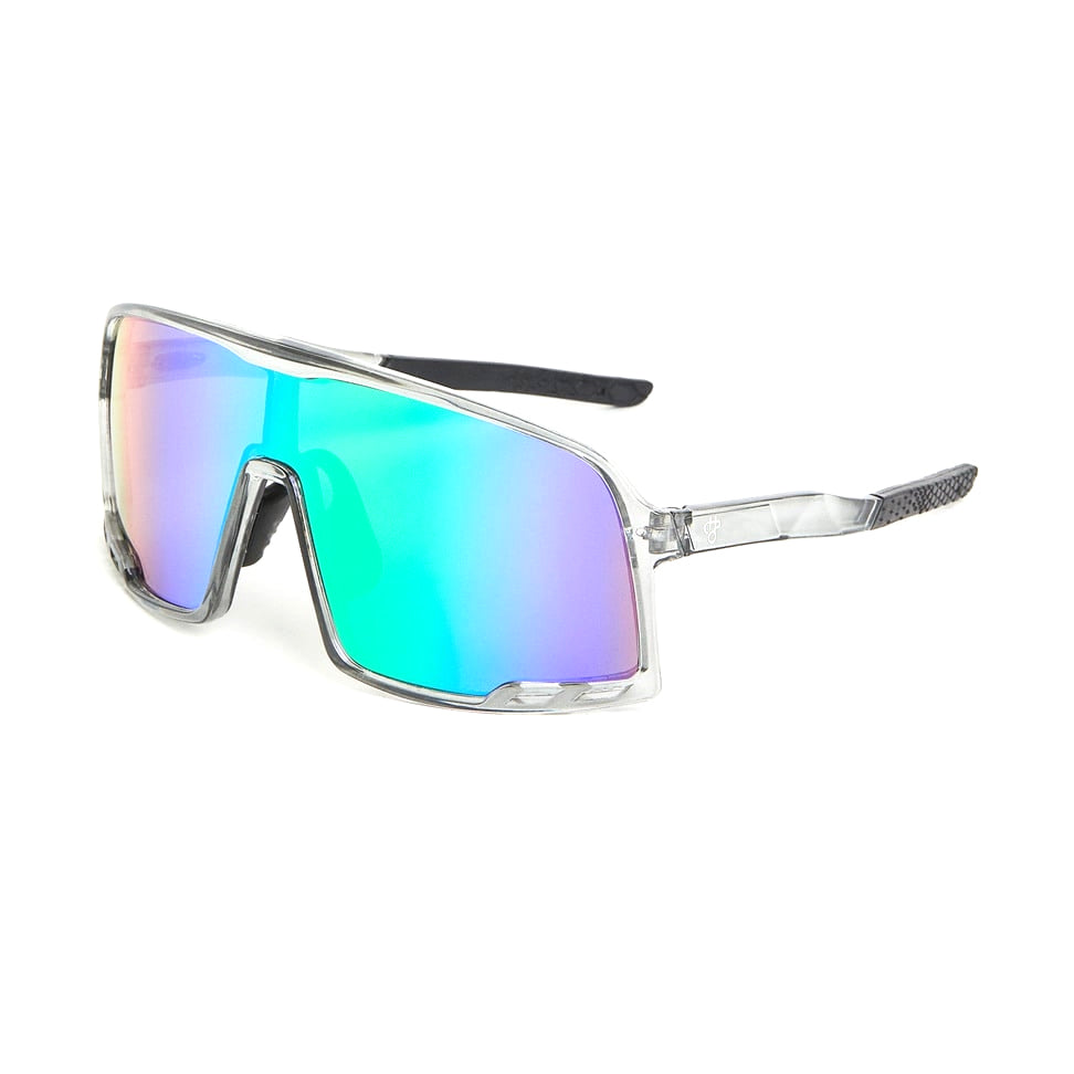 HENRIK - TRANSPARENT GREY / RAINBOW MIRROR - Sunglasses