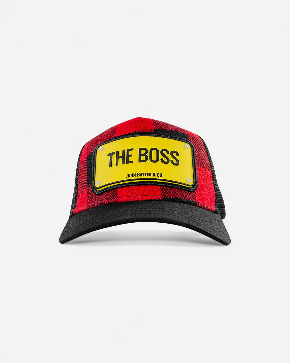 RUBBER - THE BOSS CHECK BLACK/RED